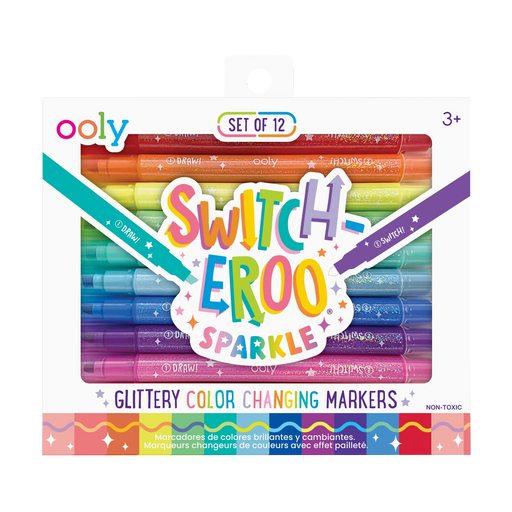 Switch-eroo! Sparkle Glittery Color Changing Markers - JKA Toys