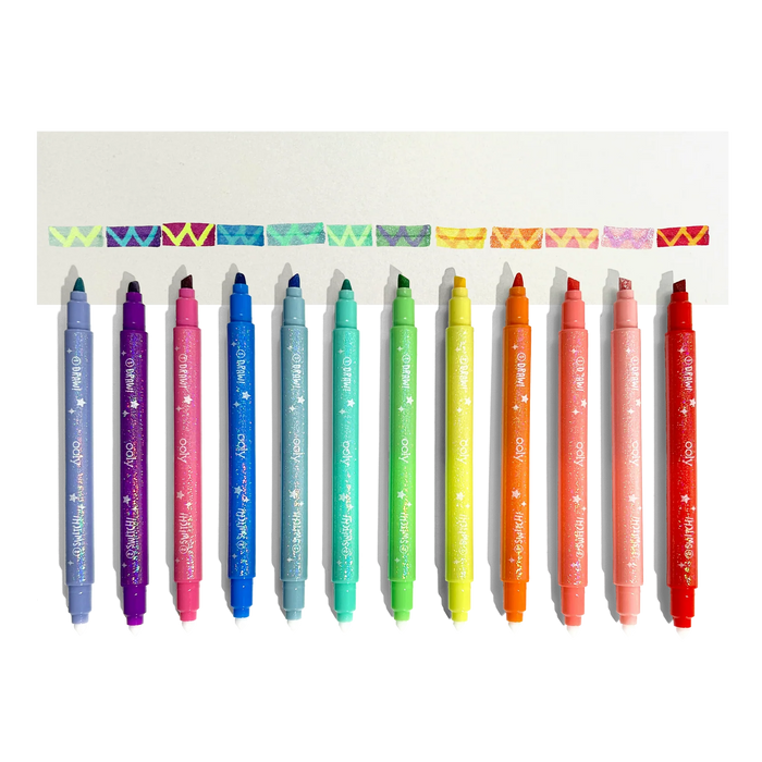 Switch-eroo! Sparkle Glittery Color Changing Markers - JKA Toys