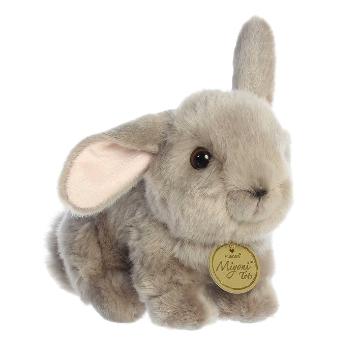 Gray Ear Up, Ear Down Bunny - JKA Toys