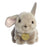 Gray Ear Up, Ear Down Bunny - JKA Toys