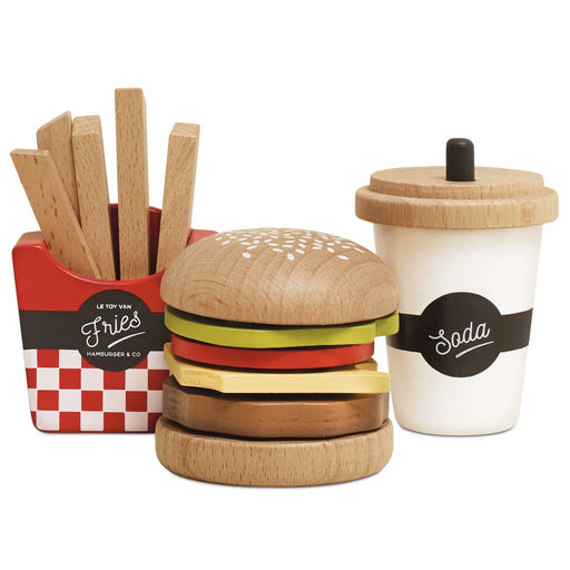Wooden Gourmet Hamburger Set - JKA Toys