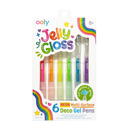 Jelly Gloss Neon Multi-Surface Gel Pens - JKA Toys