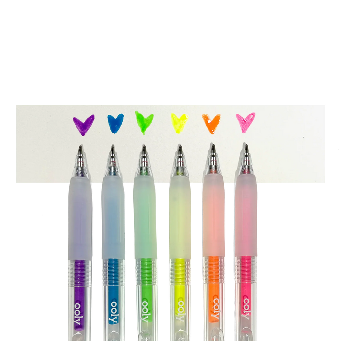 Jelly Gloss Neon Multi-Surface Gel Pens - JKA Toys
