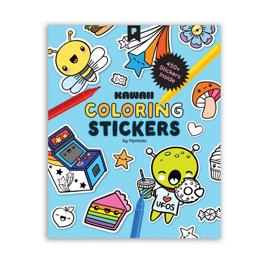 Kawaii Coloring Stickers Volume 1