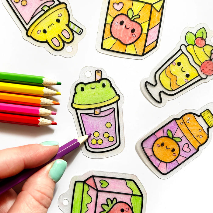 Shrinkorama Charm Bracelet Kawaii Drinks