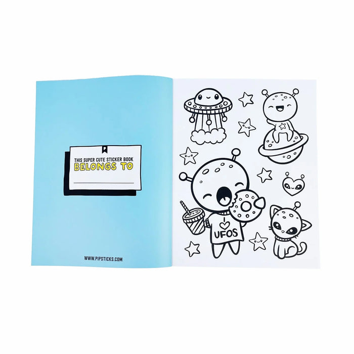 Kawaii Coloring Stickers Volume 1