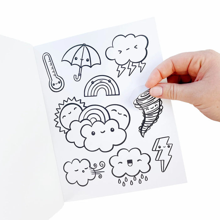 Kawaii Coloring Stickers Volume 1