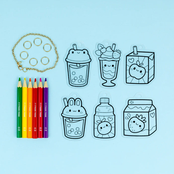 Shrinkorama Charm Bracelet Kawaii Drinks