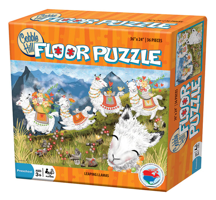 36 Piece Leaping Llamas Floor Puzzle - JKA Toys