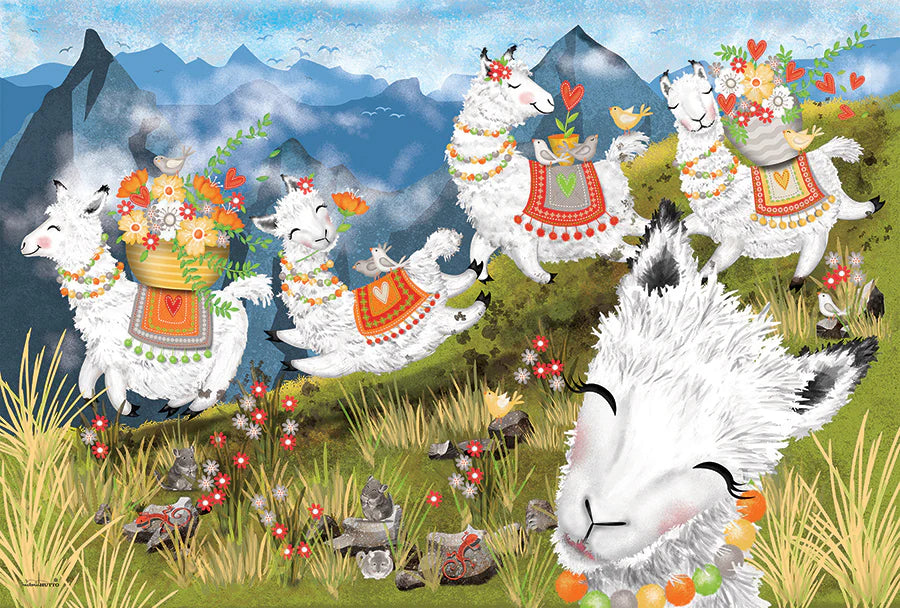 36 Piece Leaping Llamas Floor Puzzle - JKA Toys