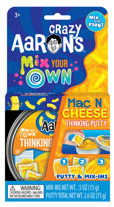 Crazy Aaron’s Mix Your Own Mac & Cheese Thinking Putty - JKA Toys