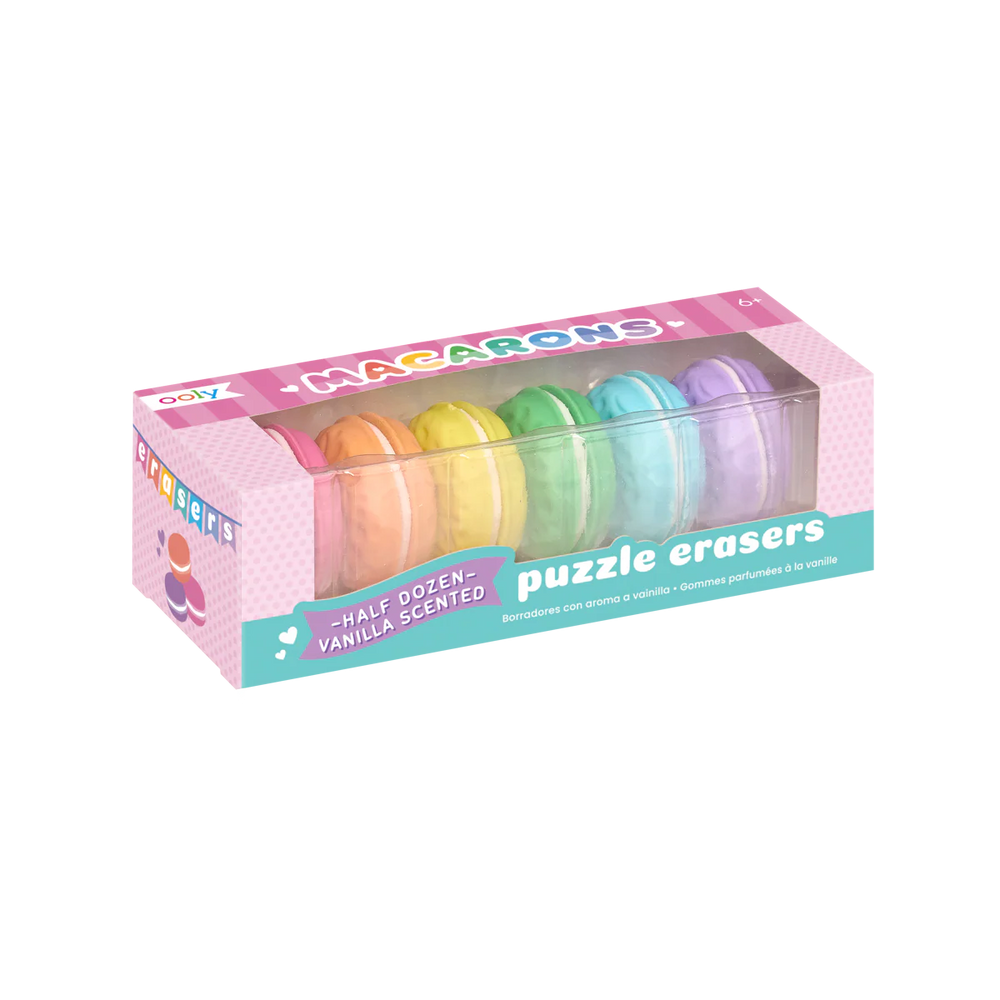 Macarons Vanilla-Scented Puzzle Erasers - JKA Toys