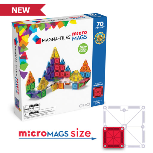 Magna-Tiles Micro Mags 70 Piece Set - JKA Toys