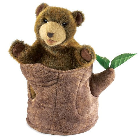 Bear In Tree Stump - JKA Toys