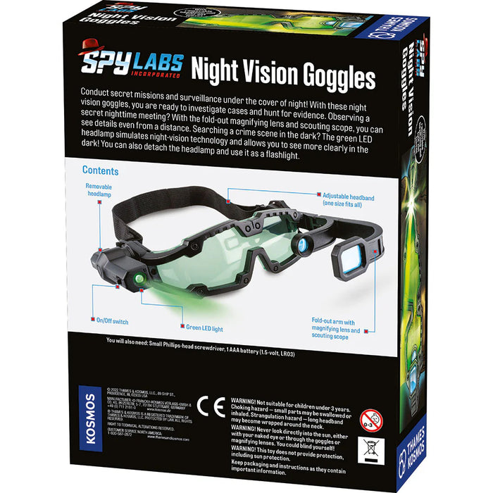 Spy Labs: Night Vision Goggles - JKA Toys