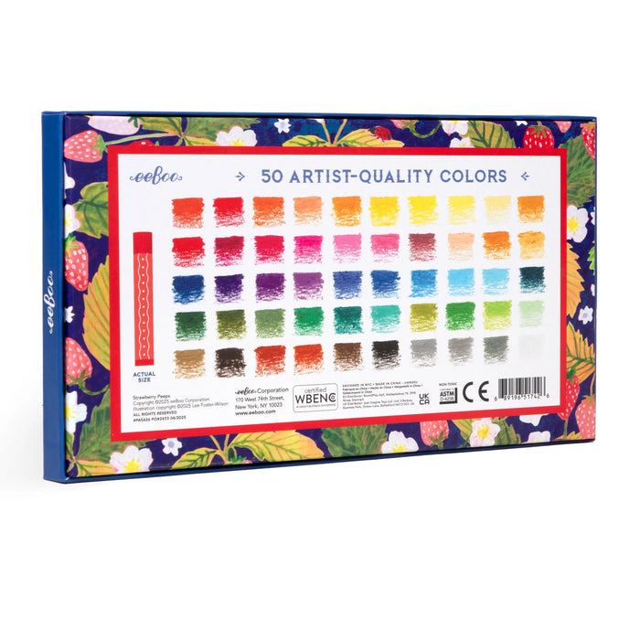 Strawberry Peeps 50 Oil Pastels