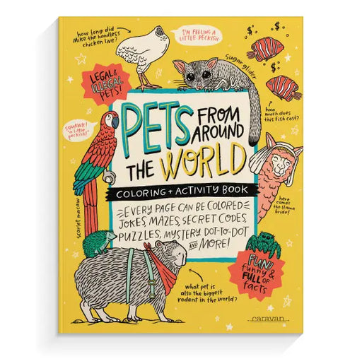 Pets From Around the World - Coloring + Activity Book - JKA Toys