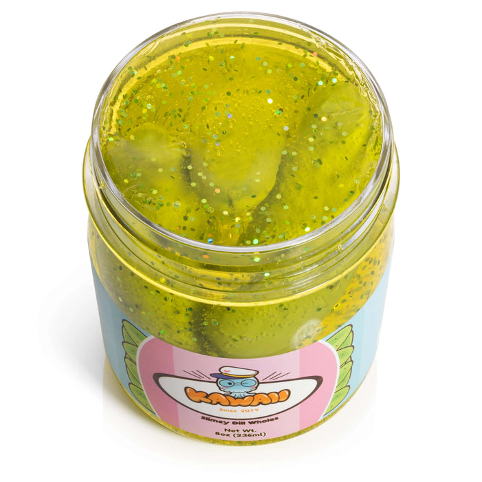 Shimmery Pickle Clear Slime - JKA Toys