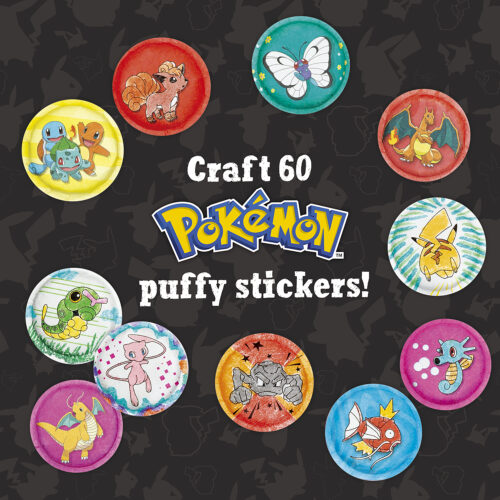 Pokémon Color-in 3D Puffy Stickers - JKA Toys