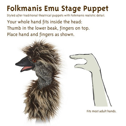 Emu Stage Puppet - JKA Toys