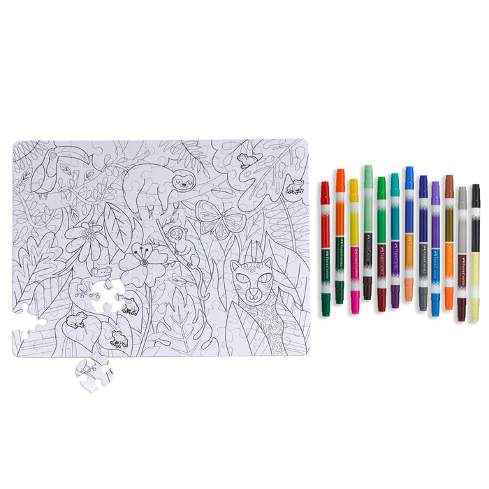 Color by Number Puzzle - Jungle Animals - JKA Toys