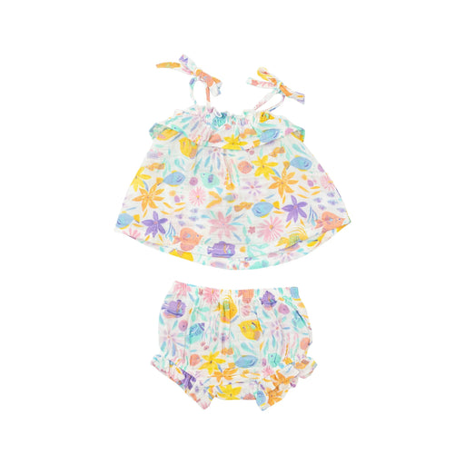 Tropical Fish Floral Ruffle Top & Bloomer - JKA Toys