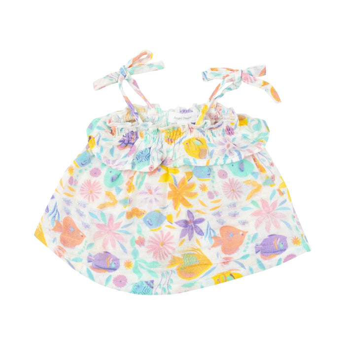 Tropical Fish Floral Ruffle Top & Bloomer - JKA Toys