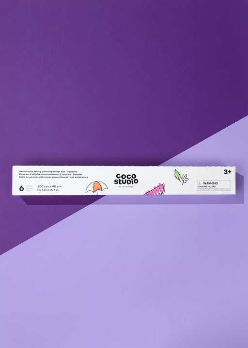 Detachable Seasons Sticky Coloring Poster Roll