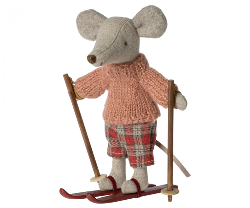 Maileg Winter Mouse, Big Sister with Ski Set - JKA Toys