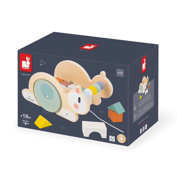 Pull-Along Snail Cube Trolley - JKA Toys