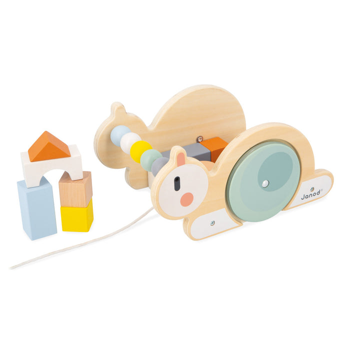 Pull-Along Snail Cube Trolley - JKA Toys