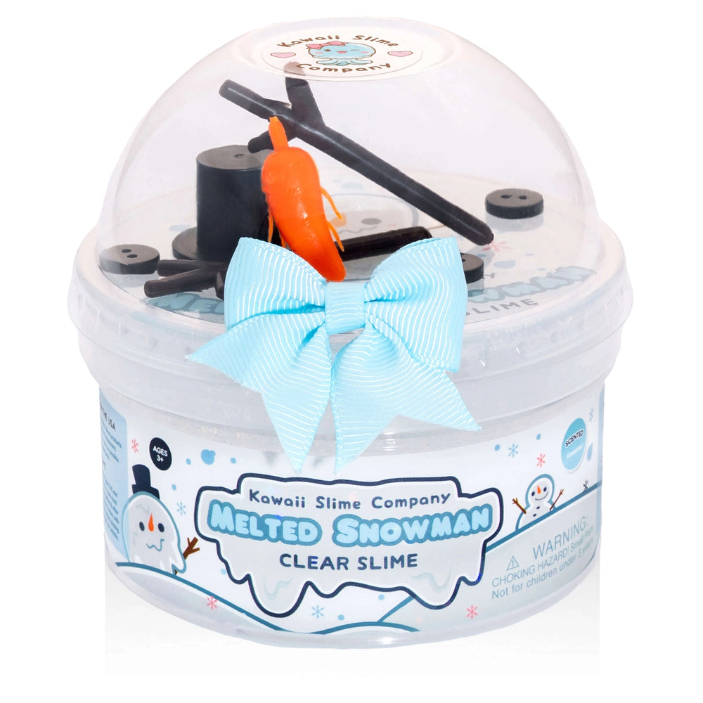 Melted Snowman Clear Putty Slime