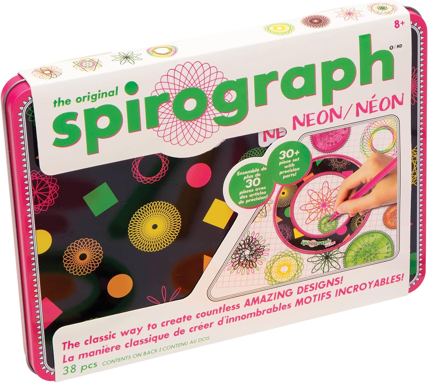 Spirograph Jr. — Jumbo Sized Gears — Arts and Craft Design Kit for Smaller  Hands — Ages 3+ & Design Set Tin - Classic Gear Design Kit in a Collectors  Tin - for Ages 8+ 