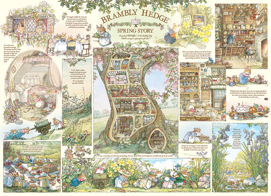 1,000 Piece Brambly Hedge Spring Story Puzzle - JKA Toys