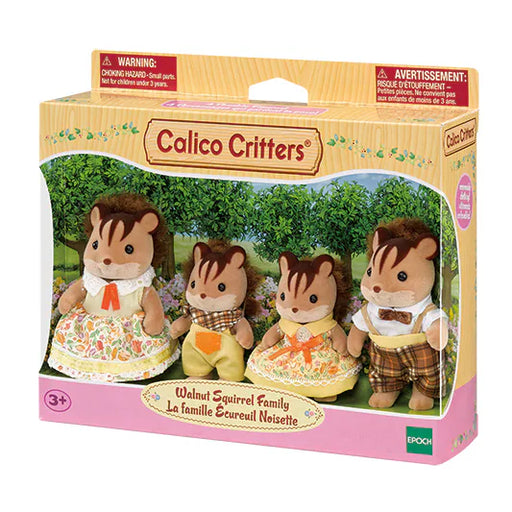 Calico Critters Walnut Squirrel Family
