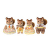Calico Critters Walnut Squirrel Family