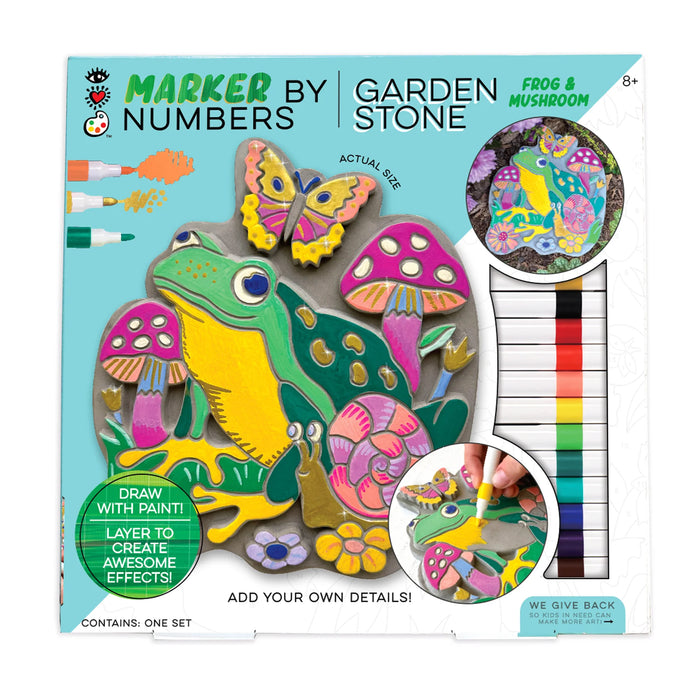 Frog & Mushroom Garden Stone - JKA Toys