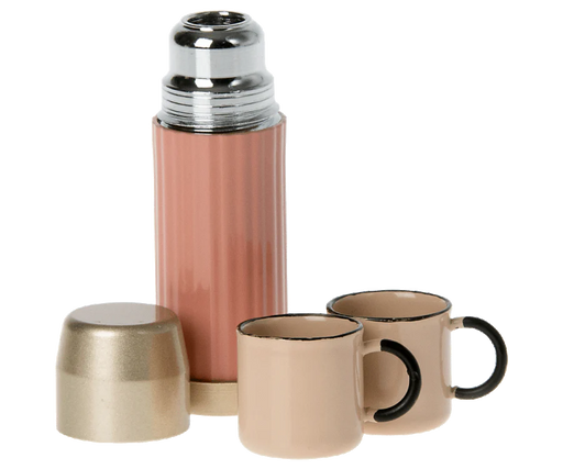 Maileg Thermos and Cups - Soft Coral - JKA Toys