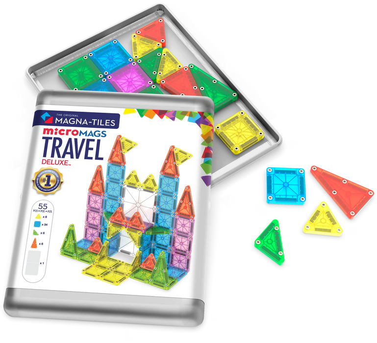 Magna-Tiles Micromags Travel Deluxe 55 Piece Set - JKA Toys
