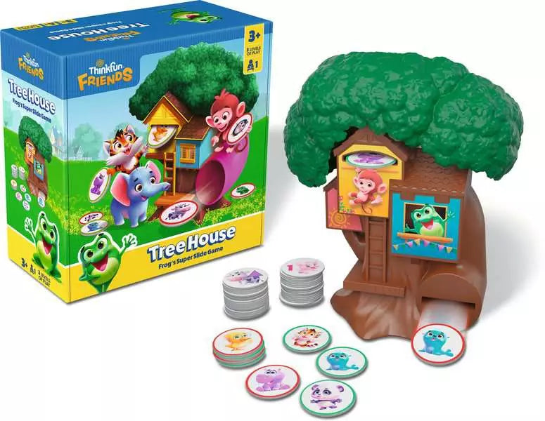 ThinkFun Friends Tree House - Frog’s Super Slide Game - JKA Toys
