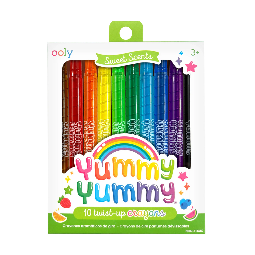 Yummy Yummy 10 Twist-Up Scented Crayons - JKA Toys