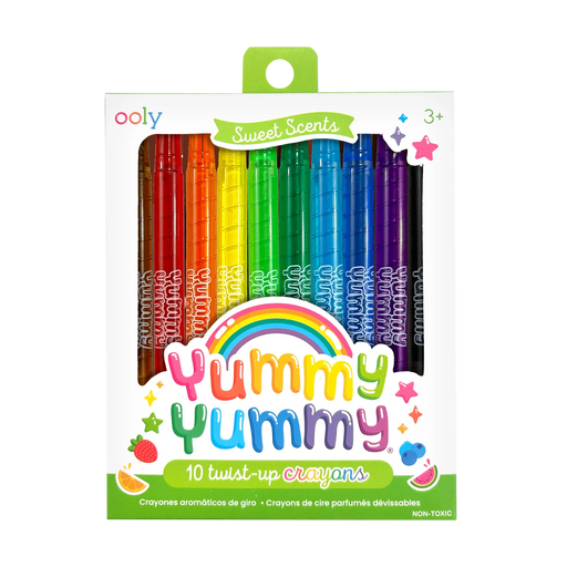 Yummy Yummy 10 Twist-Up Scented Crayons - JKA Toys
