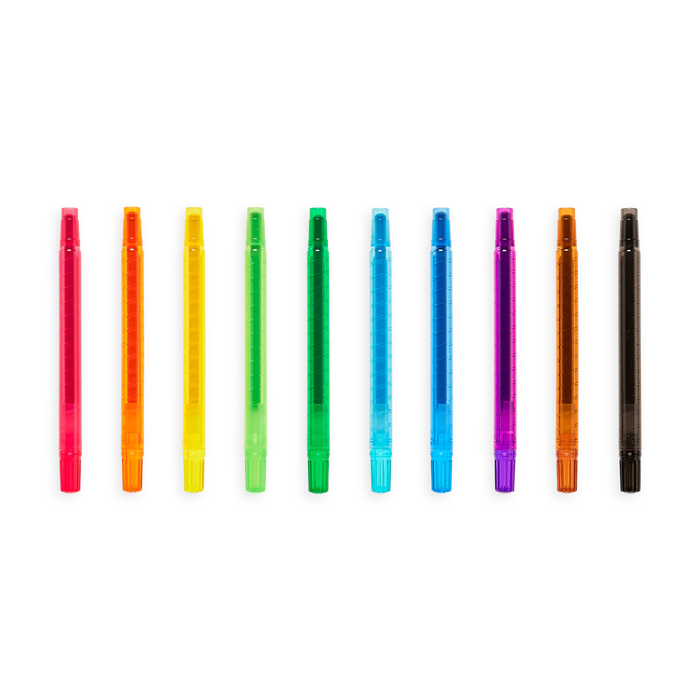 Yummy Yummy 10 Twist-Up Scented Crayons - JKA Toys