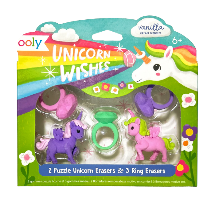 Unicorn Wishes Scented Erasers Set - JKA Toys