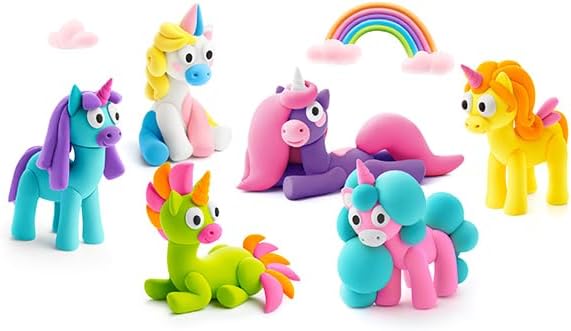 Hey Clay Rainbow Unicorns - JKA Toys