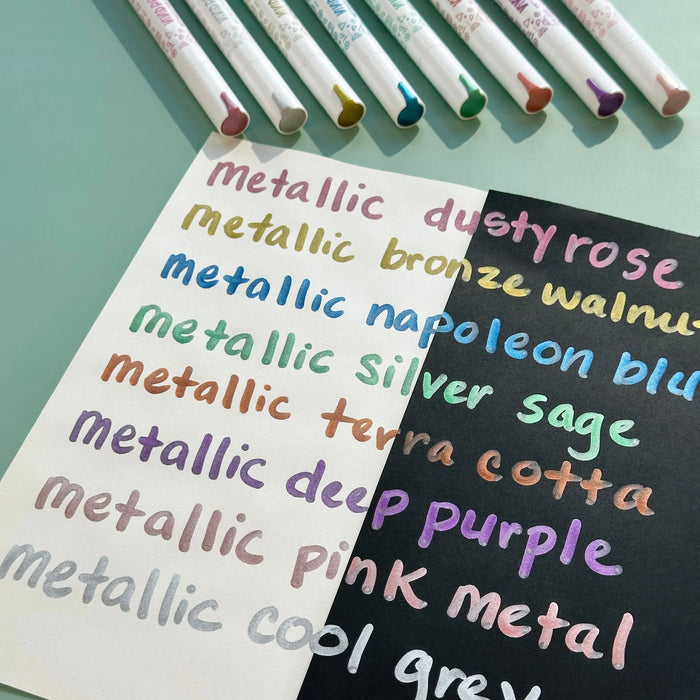 Vivid Pop! Metallic Water-Based Paint Markers - JKA Toys