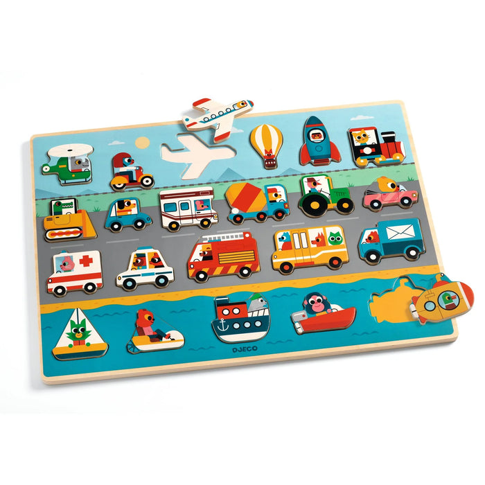 Puzzlo Vroom Wooden Puzzle - JKA Toys