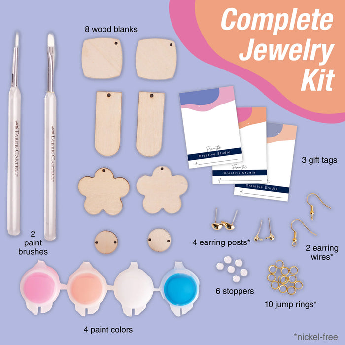 Painted Wood Earrings Kit - JKA Toys
