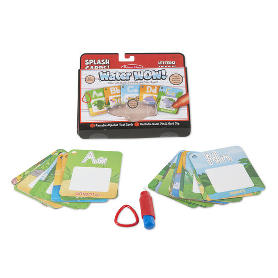 Water Wow! Splash Cards: Letters! Animals! - JKA Toys