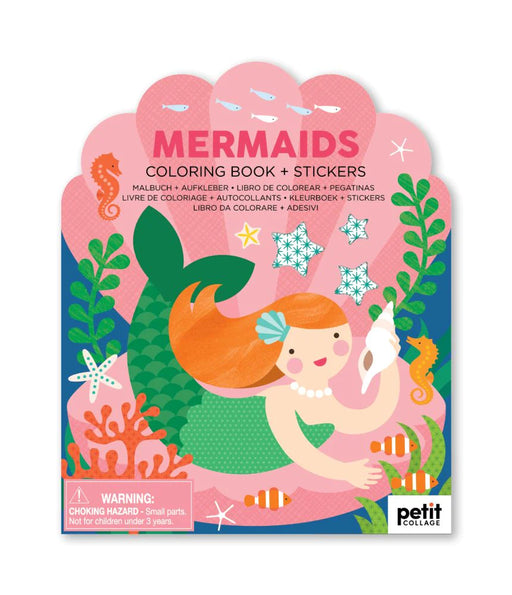 Mermaids Coloring Book + Stickers - JKA Toys